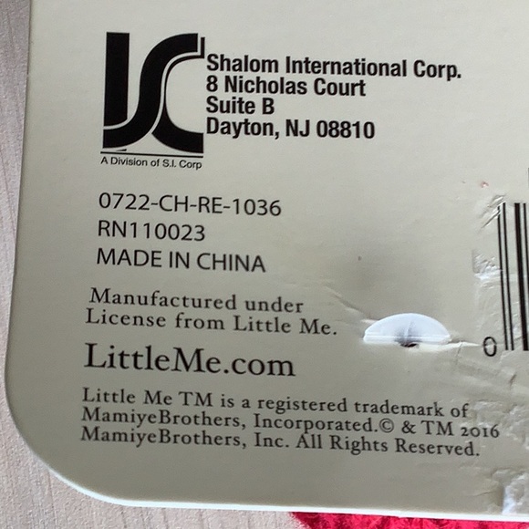 NWT Little Me Holiday hat and booties set - Picture 4 of 5